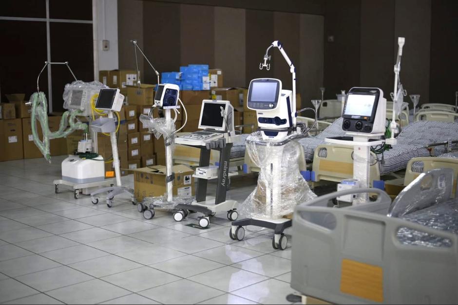 El 24 de marzo las autoridades de Gobierno anunciaron que el hospital temporal del Parque de la Industria estaba listo para atender pacientes y que se estableció con donaciones. (Foto: Wilder López/Soy502)