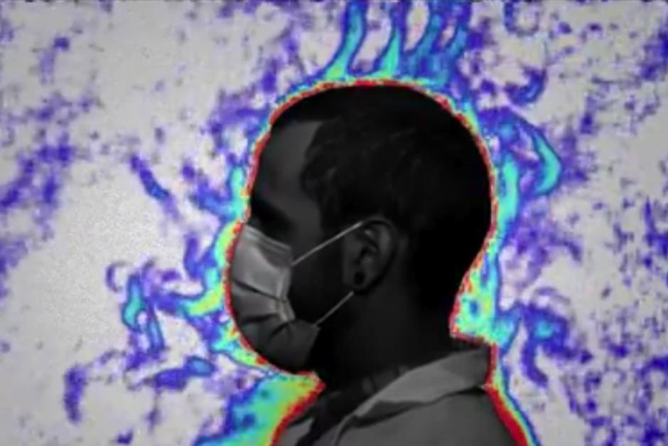 Experimento pone a prueba las mascarillas caseras. (Foto: Captura de pantalla)