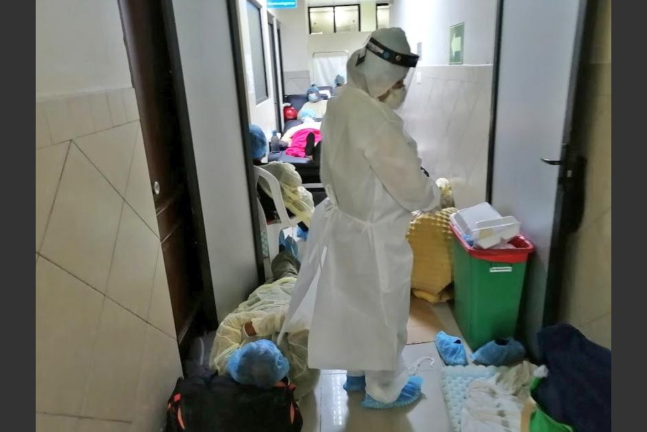 El IGSS asegura que esta semana ha tenido una alta demanda de servicios. (Foto: PDH)