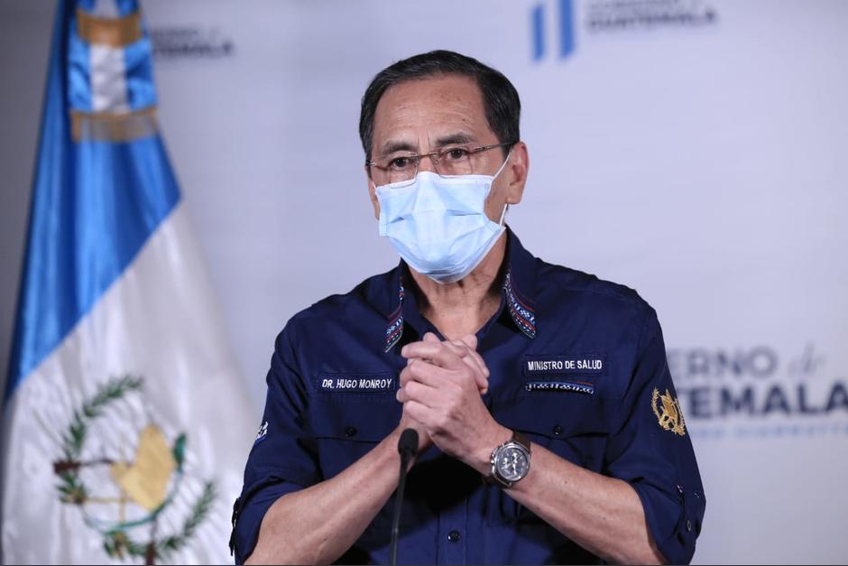 El ministro de Salud, Hugo Monroy, ofreció una nueva conferencia de prensa sobre los casos de Covid-19. (Foto: Secretaría de Comunicación de la Presidencia)