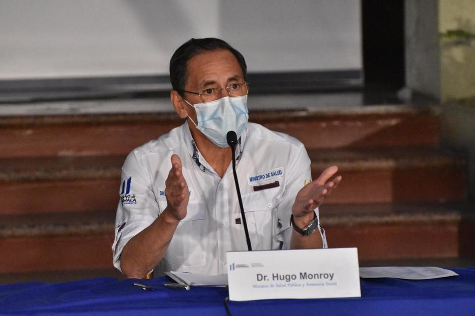 Hugo Monroy, ministro de Salud actualizó los datos de los afectados por Covid-19 en el país. (Foto: SCSPR/Soy502)