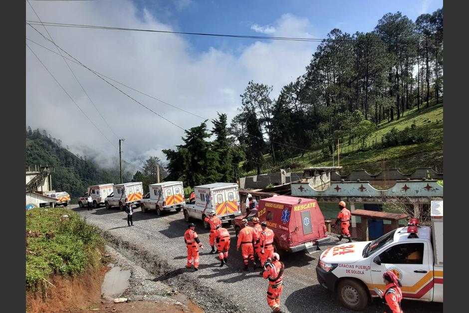 Los socorristas fueron alertados a tiempo y lograron evacuar el área. (Foto: Bomberos Voluntarios)