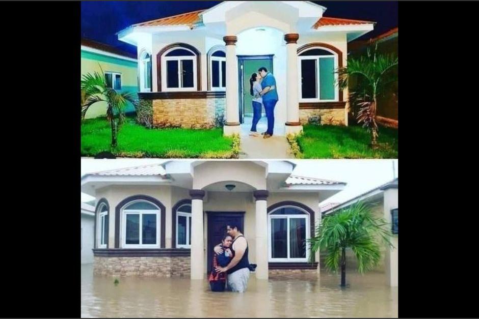 Una pareja de recién casados compartió dos fotos que contrastan momentos diferentes de su matrimonio. (Foto: Alma Rivera)