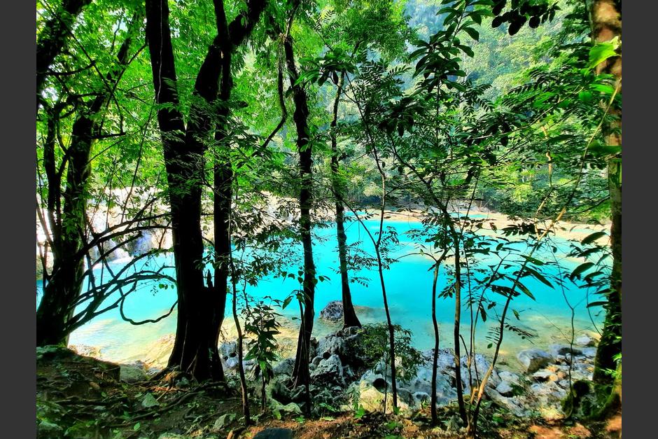 Las pozas del parque Semuc Champey habían perdido su color natural debido a un alga. (Foto: Cortesía)