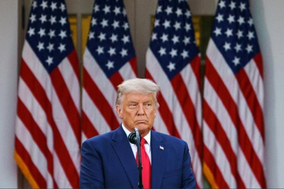 Donald Trump apareci&oacute; y sorprendi&oacute; con su apariencia, con el pelo m&aacute;s canoso. (Foto: AFP)