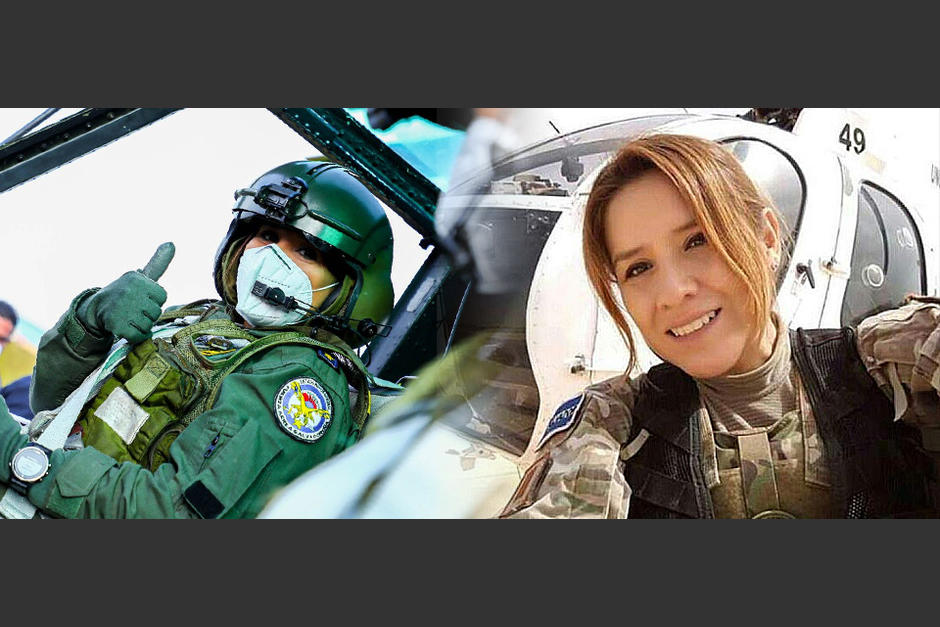 La aviadora salvadore&ntilde;a, Sandra Hern&aacute;ndez Vega, (al frente) se encuentra en Guatemala en labores de ayuda humanitaria. (Foto: Elblog.com)&nbsp;