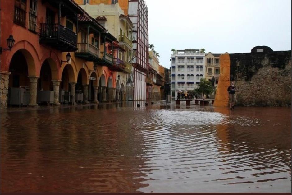 Las lluvias por Eta causaron graves inundaciones en la ciudad de Cartagena de Indias en Colombia. (Foto: El Espectador)&nbsp;