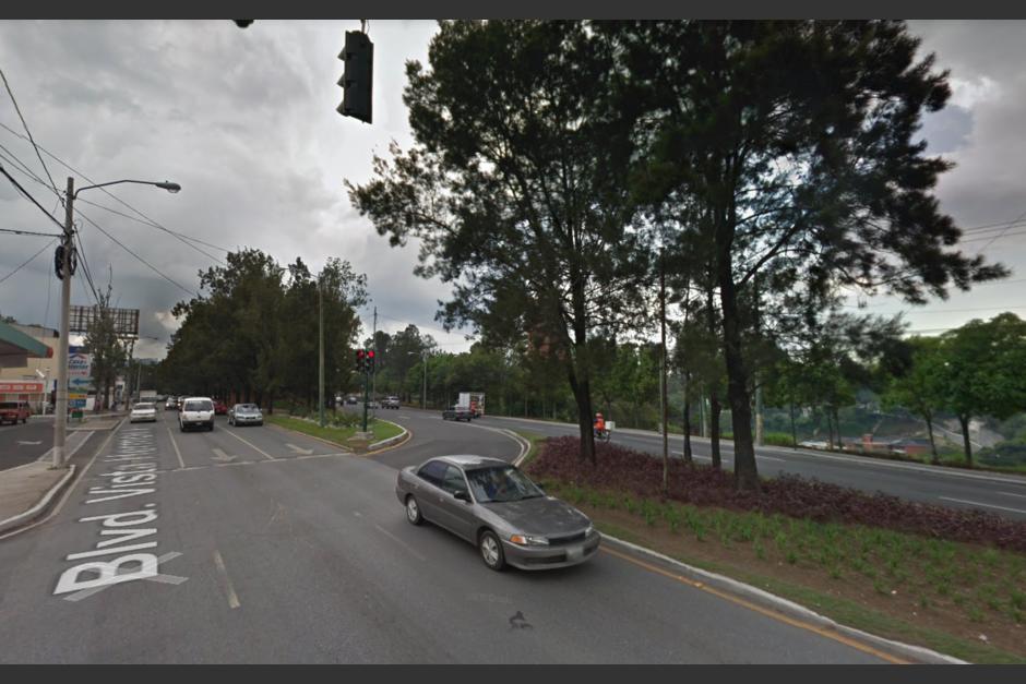 El paso a desnivel en la 14 avenida y bulevar Vista Hermosa ya inició su construcción. (Foto: Google Maps)