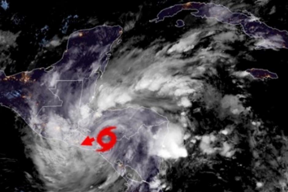 Iota se degrad&oacute; a Depresi&oacute;n Tropical. (Foto: Conred)&nbsp;