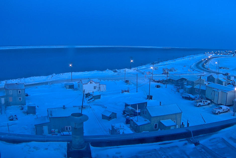 En esta ciudad el sol no saldrá hasta el 2021.(Foto: Sea Ice Webcam Utqiaġvik, Barrow)&nbsp;