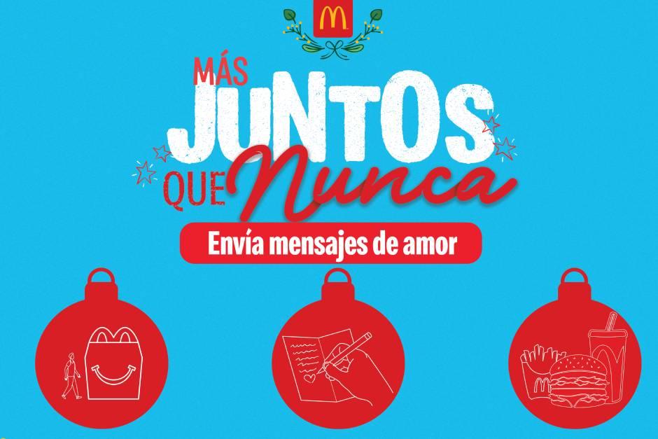 Envía un McMenú y un mensaje navideño a algún ser querido en cualquier departamento del país. (Imagen cortesía:&nbsp;McDonald’s)