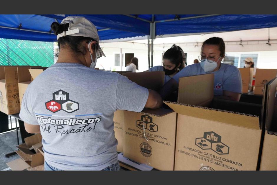 Tan solo en el segundo semestre del 2020, Fundación Castillo Córdova ha entregado más de 1.2 millones de tiempos de comida a guatemaltecos afectados por las emergencias. (Fotografía cortesía: Fundación Castillo Córdova)