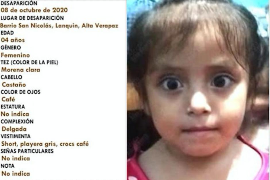 La alerta Alba-Keneth fue activada por el padre de la ni&ntilde;a. (Foto: afiche PGN)&nbsp;