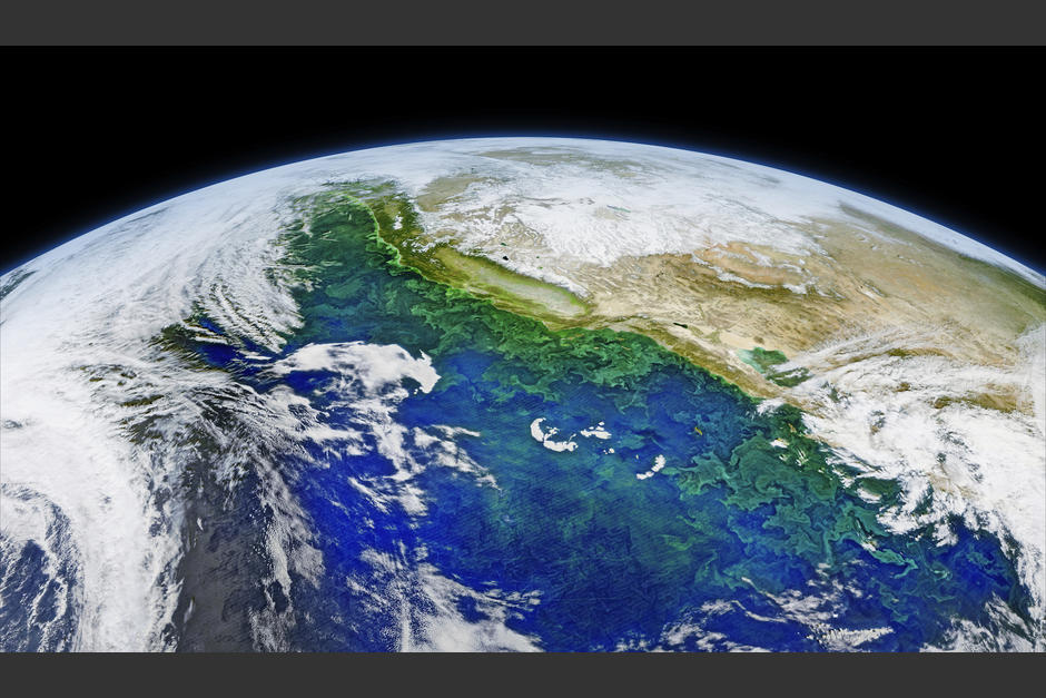 Las imágenes muestra cómo se ve la Tierra desde el espacio. (Foto: Freepik)