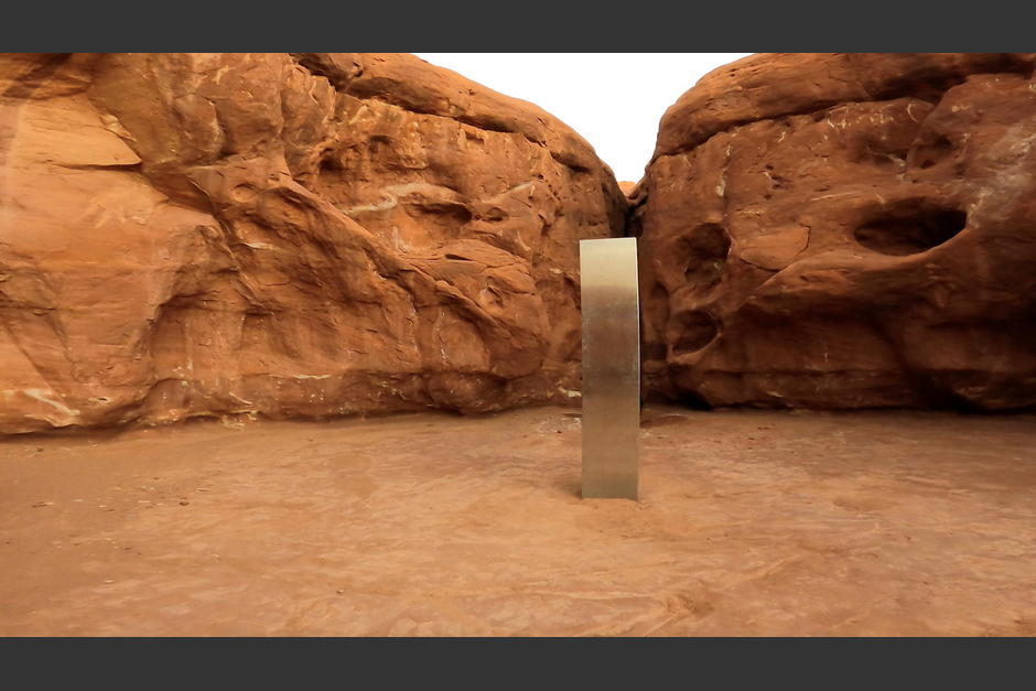 Hasta el momento, se desconoce qu&eacute; pas&oacute; con la estructura hallada misteriosamente en el desierto de Utah. (Foto: RT)
