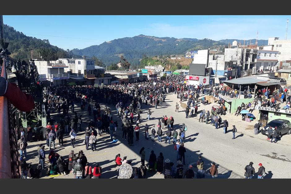 La protesta comenz&oacute; desde muy temprano este lunes. (Foto: Stereo100)&nbsp;