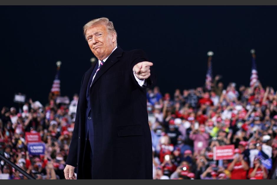 Donald Trump, presidente de Estados Unidos, durante un mitin por su reelección. (Foto: AFP)