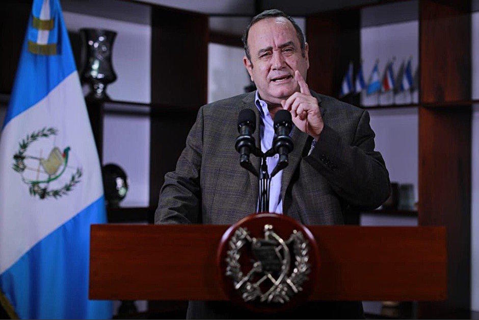 El presidente Giammattei se refiri&oacute; a la irrupci&oacute;n violenta de migrantes hondure&ntilde;os. (Foto: SCSPR)