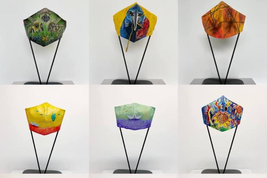 Mascarillas solidarias es un proyecto que une arte con propósito. (Foto: Inart gt)