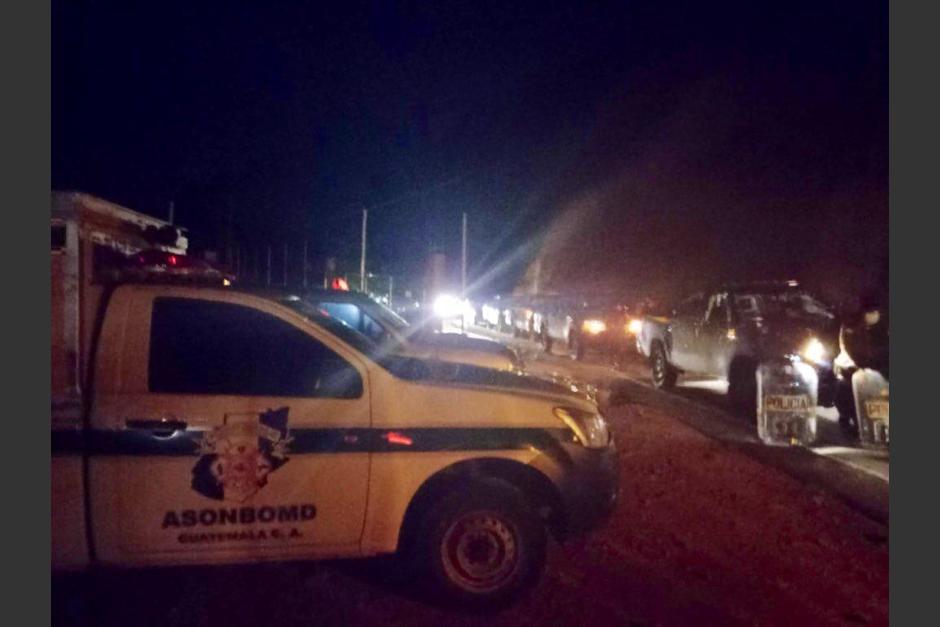 La Policía Nacional Civil y bomberos acudieron al lugar de los hechos. (Foto: PDH )&nbsp;