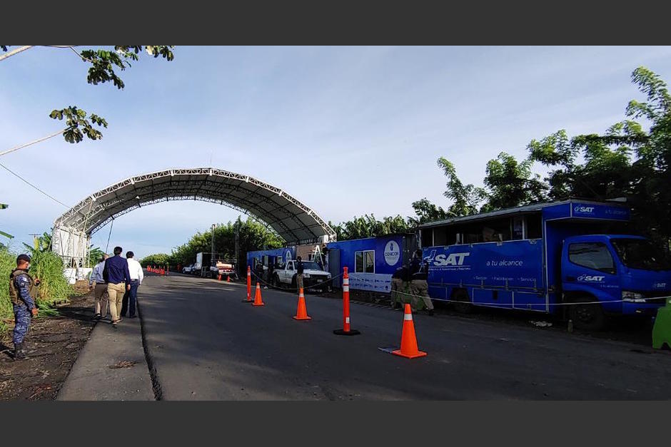 Actualmente hay dos puestos de control, uno ubicado en San Marcos y otro en Izabal. (Foto: SAT)