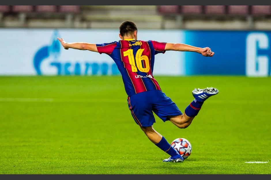 El jovencito pudo marcar su primer gol en Liga de Campeones a sus 17 años, así como lo hizo Ansu Fati. (Foto: FC Barcelona)