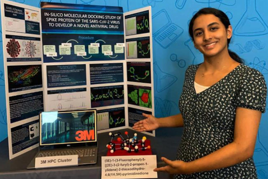 Anika Chebrolu, una adolescente de 14 a&ntilde;os, obtuvo un premio por el hallazgo de un posible tratamiento contra Covid-19. (Foto: CNN)