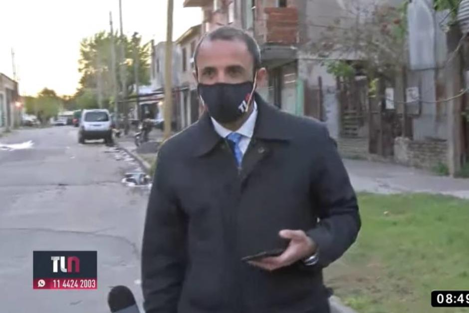 El hombre esperaba el pase para ir en vivo cuando fue tomado por asalto. (Foto: captura video)&nbsp;