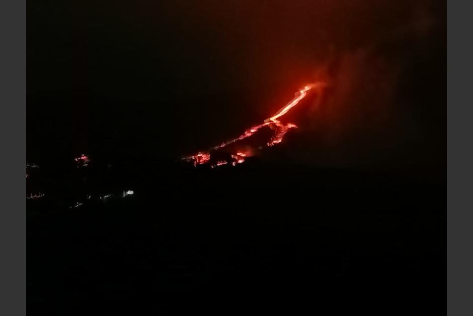 El volcán de Pacaya mantiene una constante erupción. (Foto: Conred)