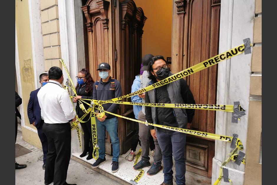Los manifestantes exigen que no se modifique un préstamo para la Usac. (Foto: José Miguel Castañeda/Soy502)