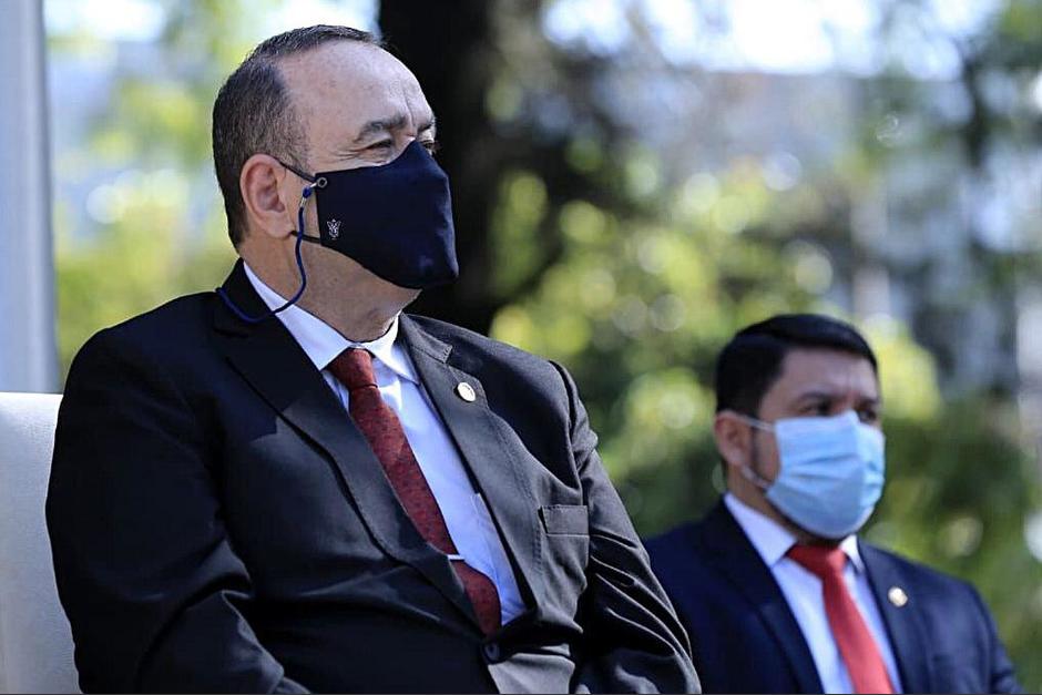 El presidente Alejandro Giammattei participó en los actos de Independencia de Centroamerica en Cancillería. (Foto: Presidencia)