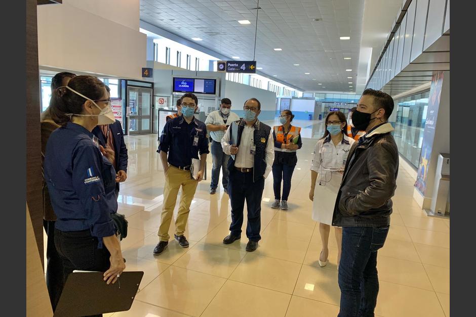 Personal de la Coprecovid inspeccionó este viernes el aeropuerto. (Foto: DGAC)