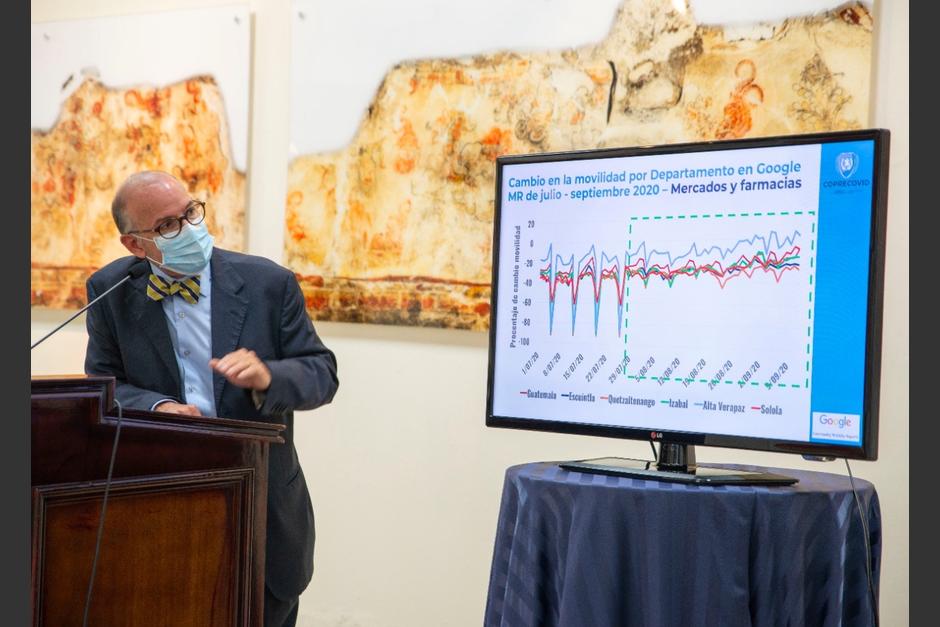 El director de la Coprecovid, Edwin Asturias, ofreció una conferencia de prensa. (Foto: Coprecovid)