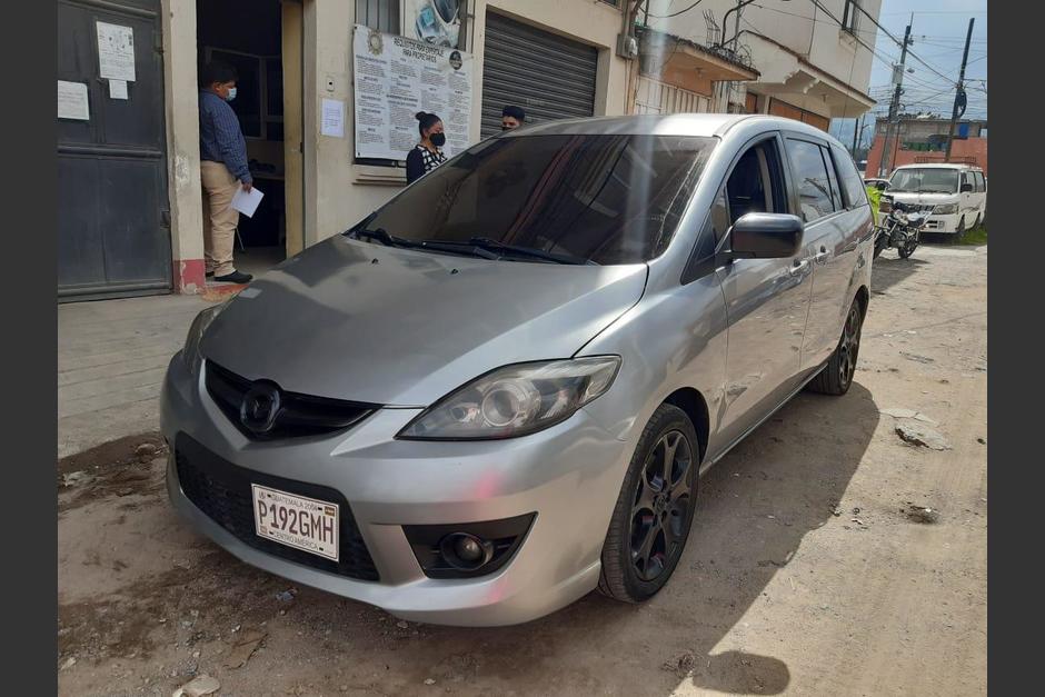 El vehículo fue robado hace una semana y lo vendían en Facebook. (Foto: PNC)