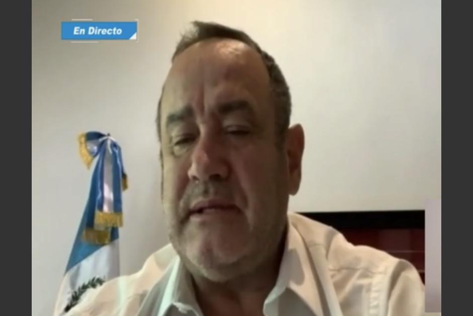 El presidente Alejandro Giamamttei realizó una actualización de su estado de salud. (Foto: Captura de pantalla)