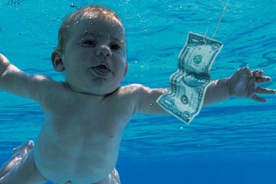 Así luce ahora el pequeño que slió en la portada del álbum "Nevermind" de NIrvana. (Foto: Nevermind/Nirvana)
