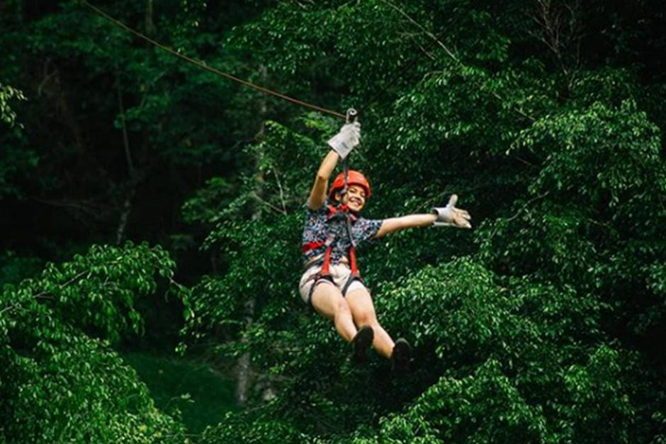 Hacer canopy será una experiencia que no olvidarás (Fotografía: Instagram @guayahalanquin Semuc, Alta Verapaz)