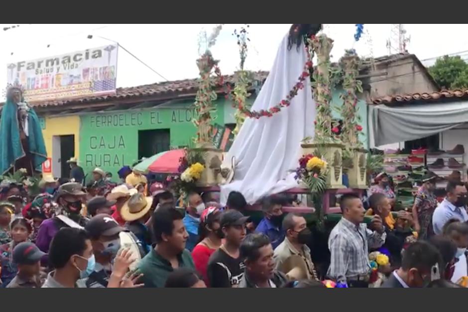 La procesi&oacute;n se desarroll&oacute; este Viernes Santo. (Foto: captura video)&nbsp;