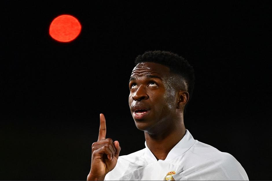 Vinicius anotó el gol con el que el Real Madrid abrió el marcador ante el Liverpool. (Foto: AFP)