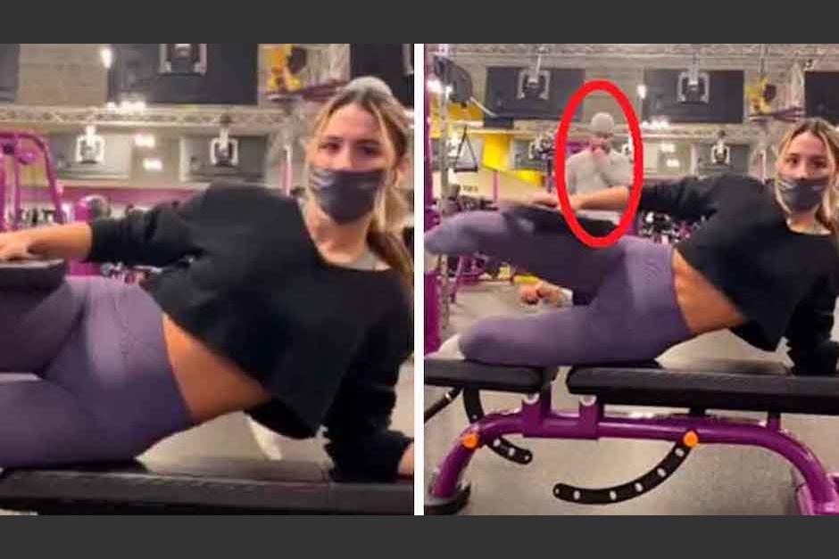 Una mujer decidi&oacute; grabar el momento en el que un hombre la acos&oacute; en el gimnasio. (Foto: Captura de pantalla)