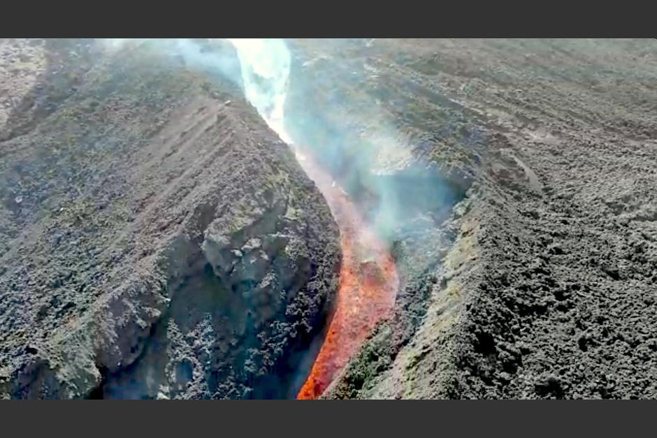 El Insivumeh utiliz&oacute; drones para captar la actividad del Volc&aacute;n de Pacaya. (Foto: Captura de pantalla)