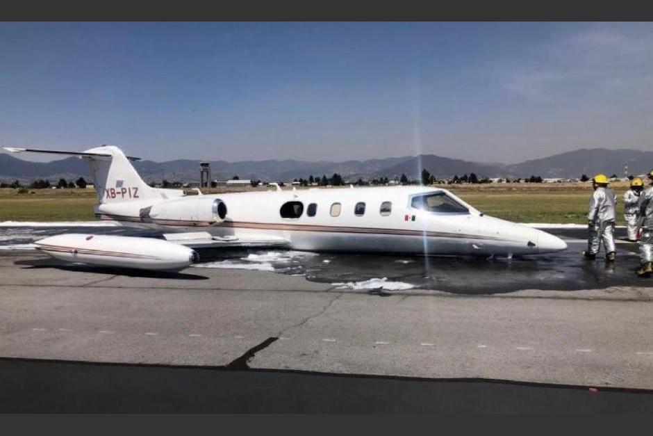 La pista del Aeropuerto Internacional de Toluca fue cerrada por una emergencia. (Foto: ADN 40)
