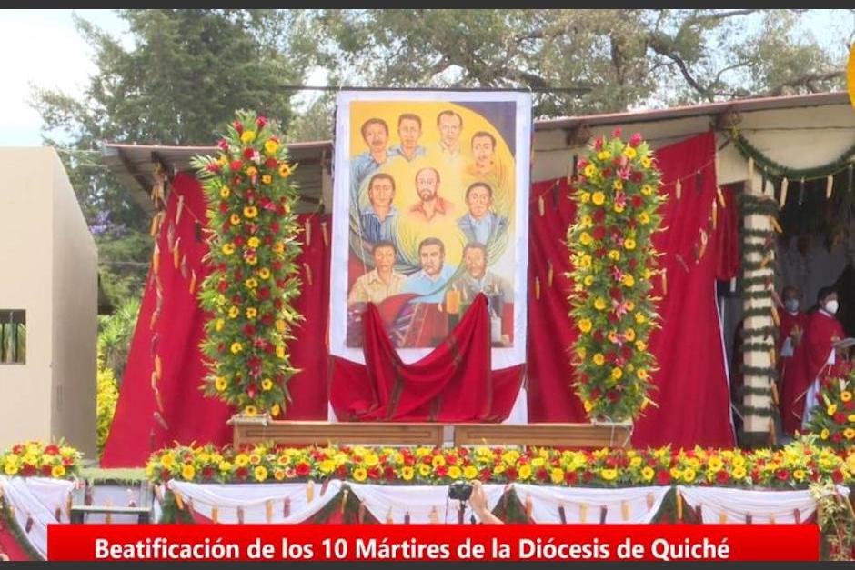 La beatificaci&oacute;n se celebr&oacute; este 23 de abril en Quich&eacute;. (Captura Video)