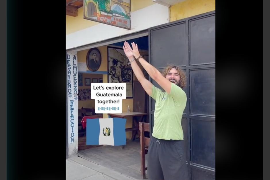 La comida guatemalteca más barata la presenta el youtuber Timm Brent. (Foto: TikTok)