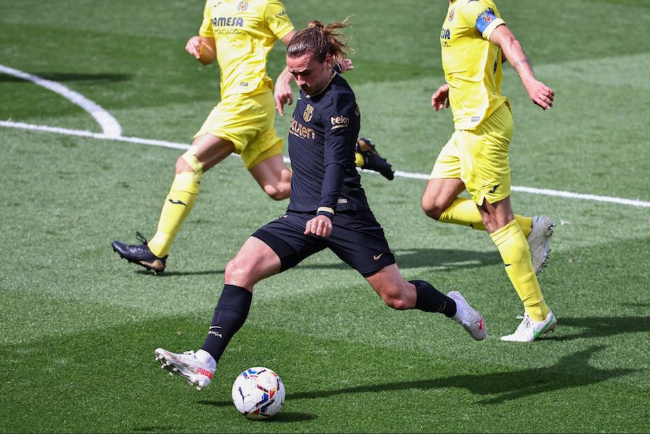Griezmann marc&oacute; dos goles ante el Villarreal. (Foto: AFP)
