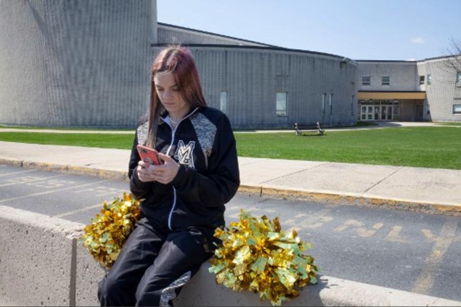 Brandi Levy es animadora de una secundaria de la ciudad de Mahanoy en Pensilvania. (Foto: AFP)