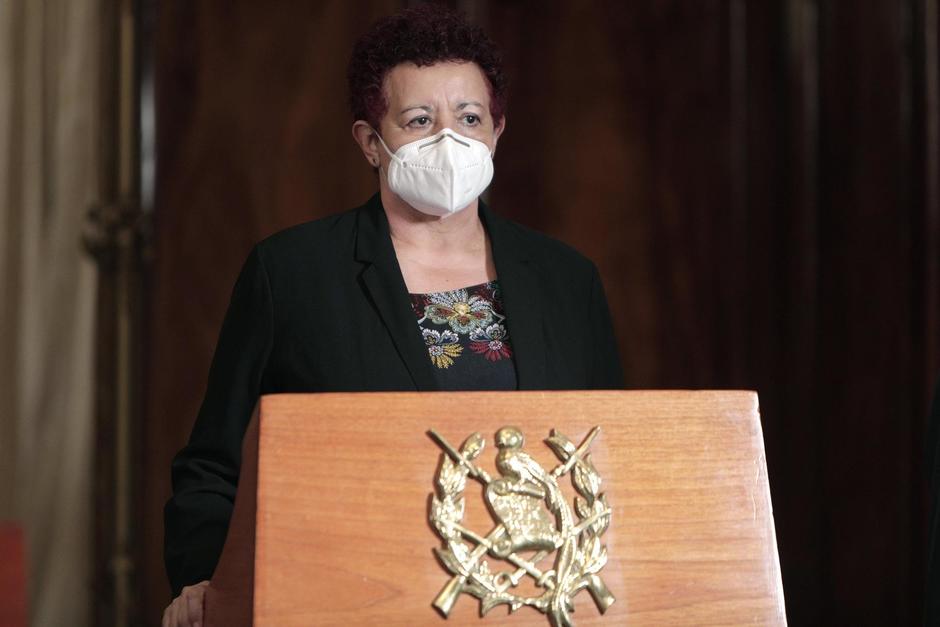 La ministra de Salud, Amelia Flores dio positivo en la prueba de Covid-19.&nbsp; (Foto: Presidencia)
