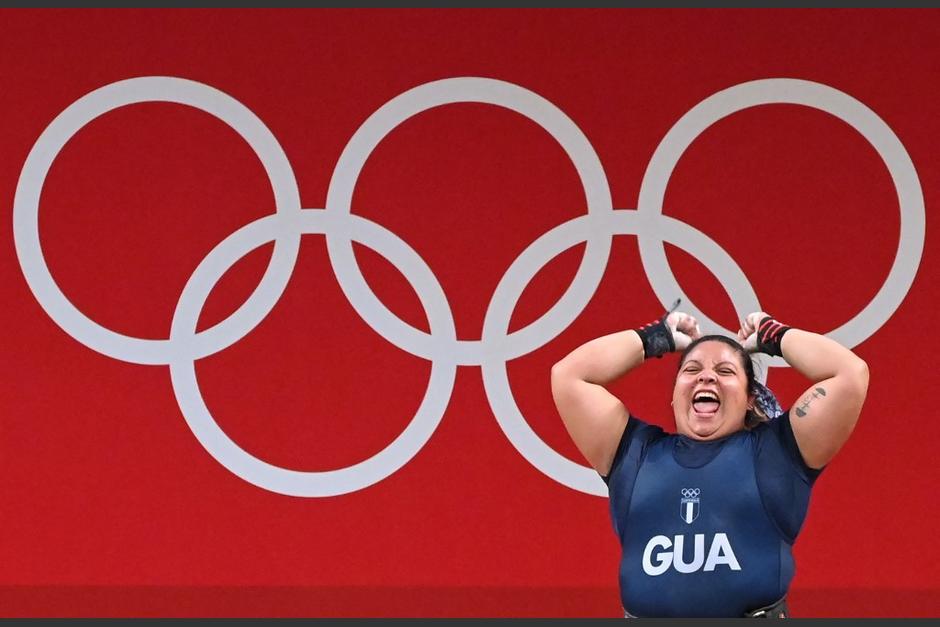 La destreza, fuerza y entusiasmo de la guatemalteca fue destacado en redes. (Foto: AFP)&nbsp;