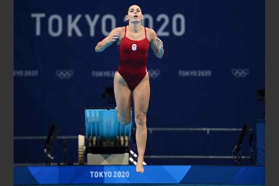 Pamela Ware se descontroló antes de saltar y recibió la peor calificación de su carrera. (Foto: AFP)