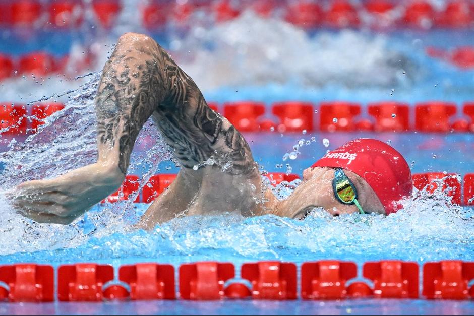 Gran Bretaña dominó el relevo 4x200 metros en estilo libre masculino, por delante del equipo del Comité Olímpico Ruso. (Foto: AFP)